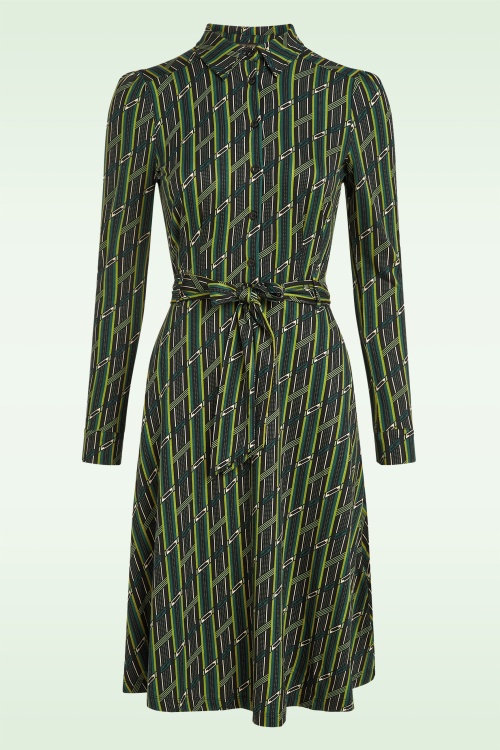King Louie - Sheeva Brina Dress in Botanical Green 2