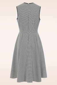 Banned Retro - Norah Houndstooth Swing Dress in Black and White 5