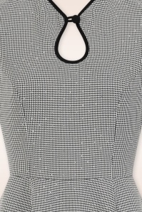Banned Retro - Norah Houndstooth Swing Dress in Black and White 4