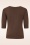 Banned Retro - Kim gebreide sweater in bruin 2