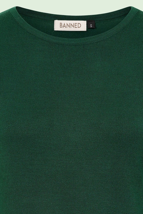 Banned Retro - Kim Strickpullover in Grün 4