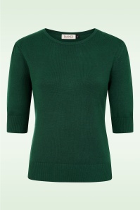 Banned Retro - Kim Strickpullover in Grün 2