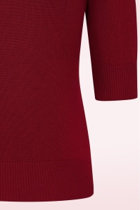 Banned Retro - Kim Knit Sweater in Burgundy 5