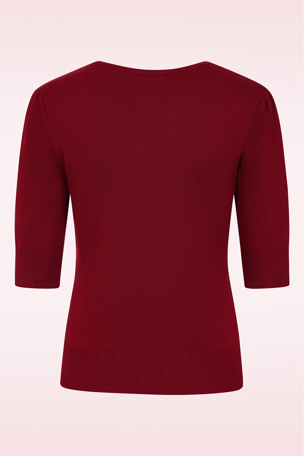 Banned Retro - Kim Knit Sweater in Burgundy 3