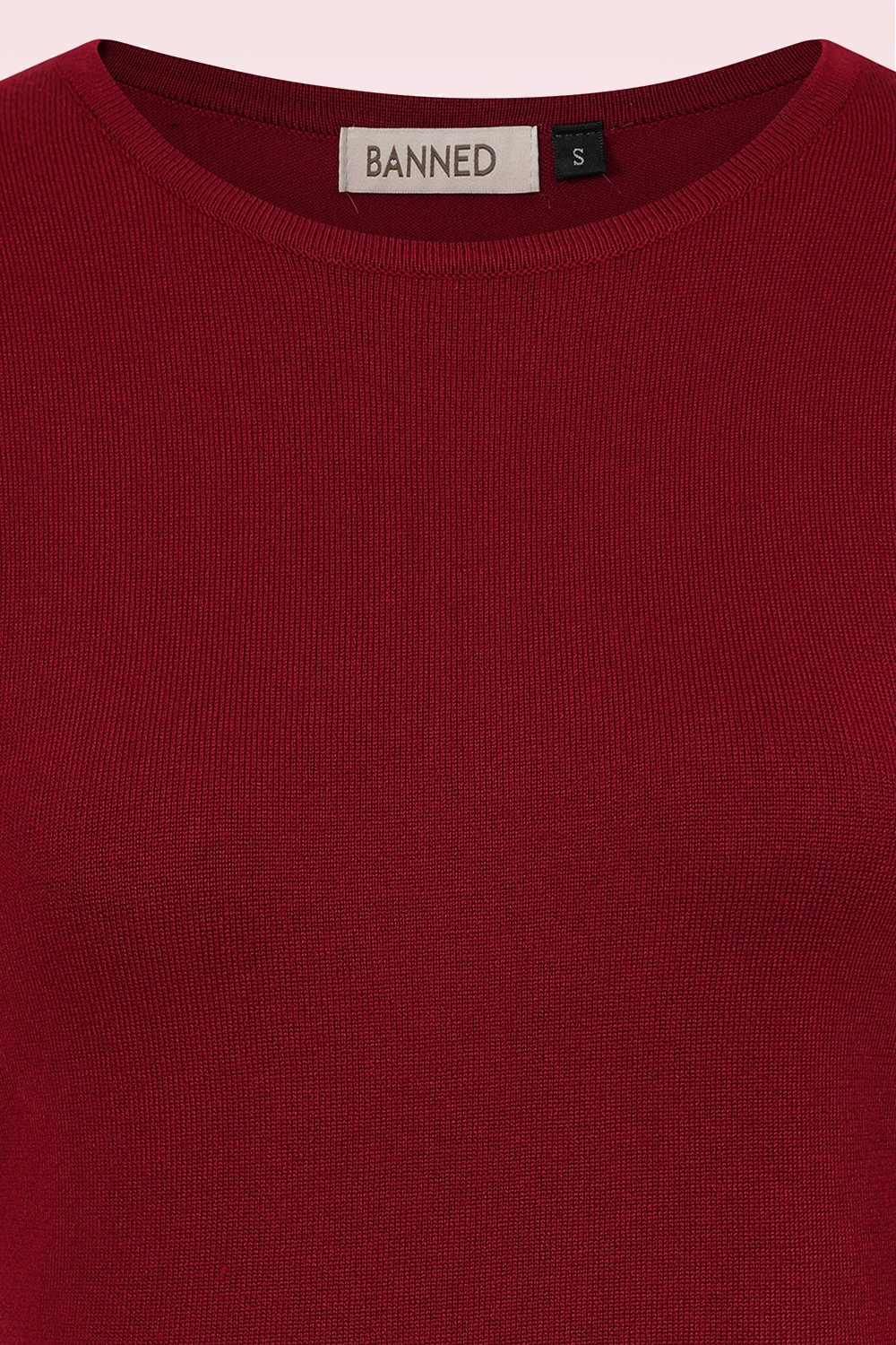 Banned Retro - Kim Knit Sweater in Burgundy 4