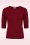 Banned Retro - Kim gebreide sweater in bordeaux