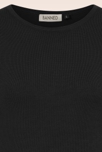 Banned Retro - Kim Knit Sweater in Black 4