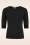 Banned Retro - Kim gebreide sweater in zwart