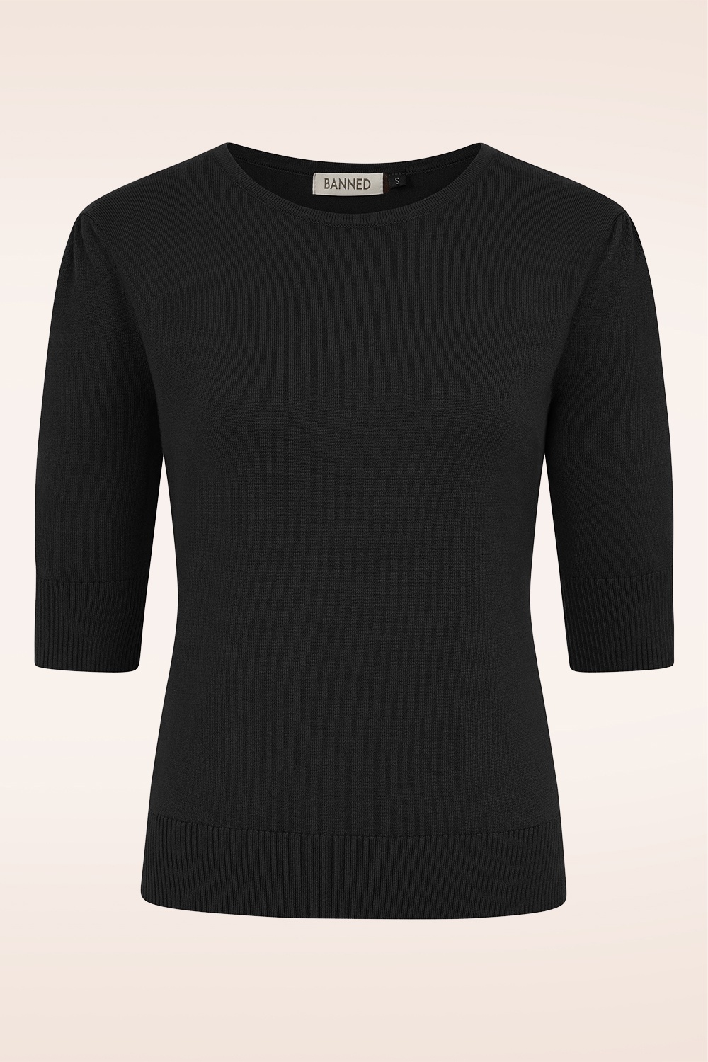 Banned Retro - Kim Knit Sweater in Black 2