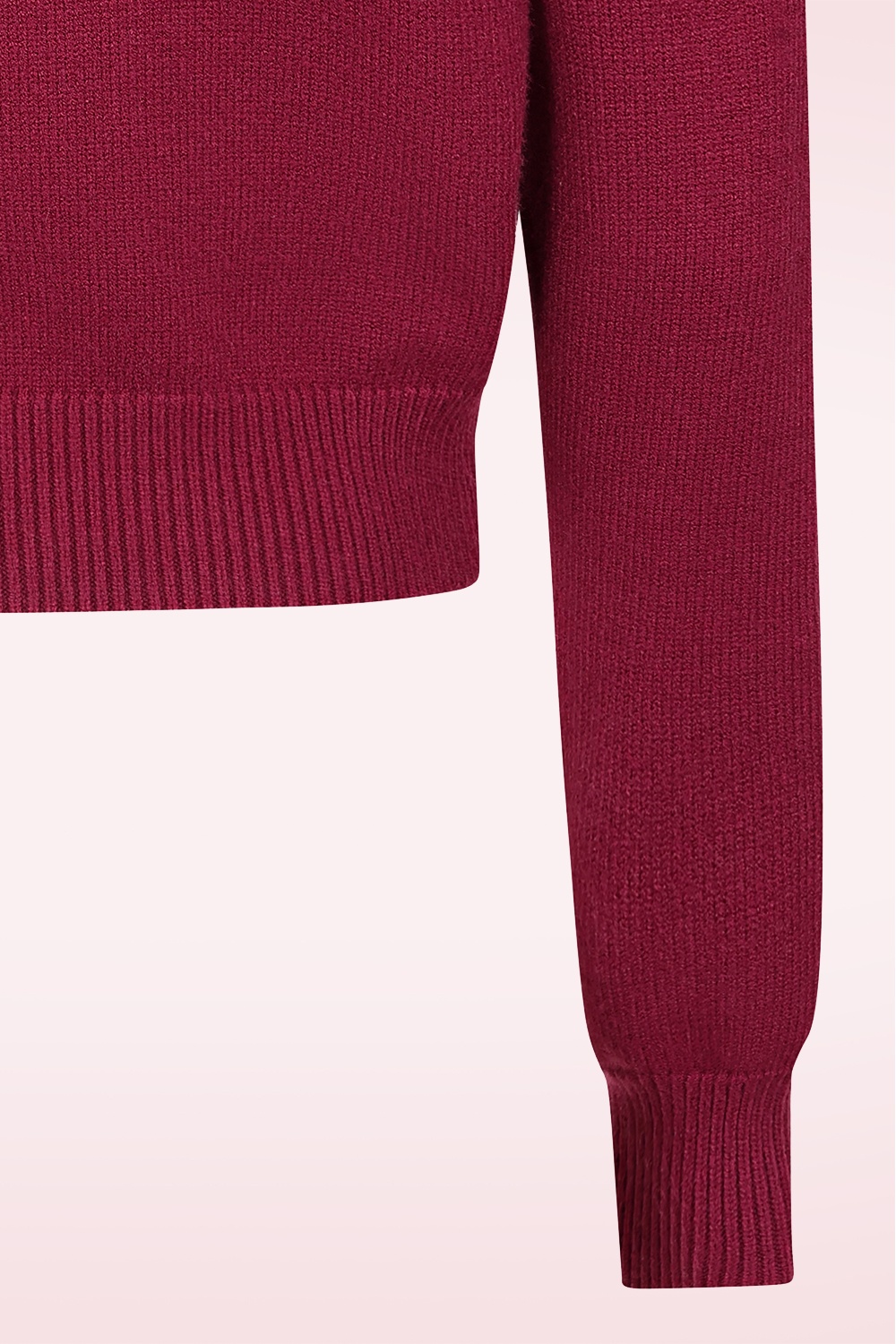 Banned Retro - Violet Cardigan in Burgundy 5