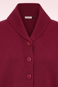 Banned Retro - Violet Cardigan in Burgundy 4