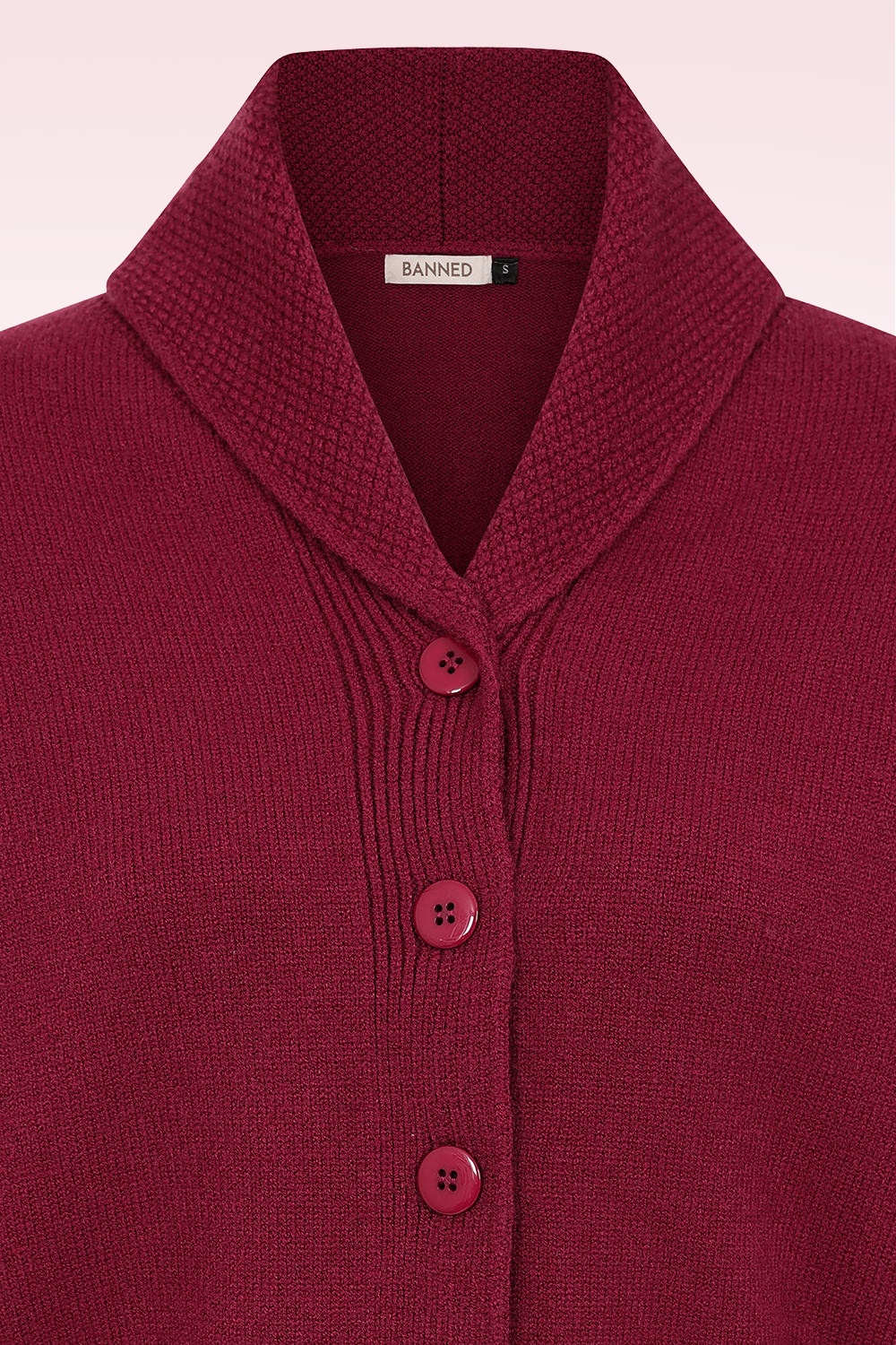 Banned Retro - Violet Cardigan in Burgundy 4