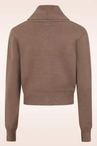 Banned Retro - Violet Cardigan in Braun 3