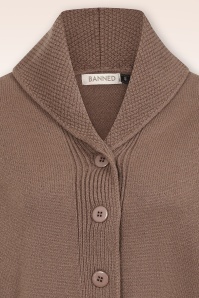 Banned Retro - Violet Cardigan in Braun 4