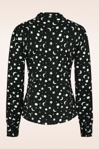 Banned Retro - Bethany Bluse in Schwarz 2