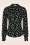 Banned Retro - Bethany blouse in zwart