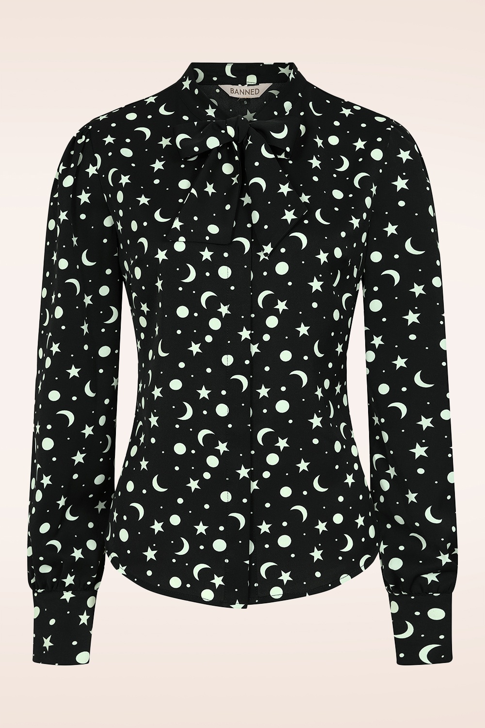 Banned Retro - Bethany Bluse in Schwarz