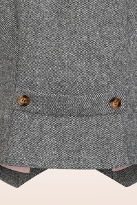 Banned Retro - Josie gilet in grijs 4