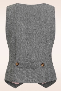 Banned Retro - Josie gilet in grijs 2