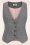 Banned Retro - Josie gilet in grijs