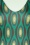 Vintage Chic for Topvintage - Robe motif géométrique Poppy en turquoise 2