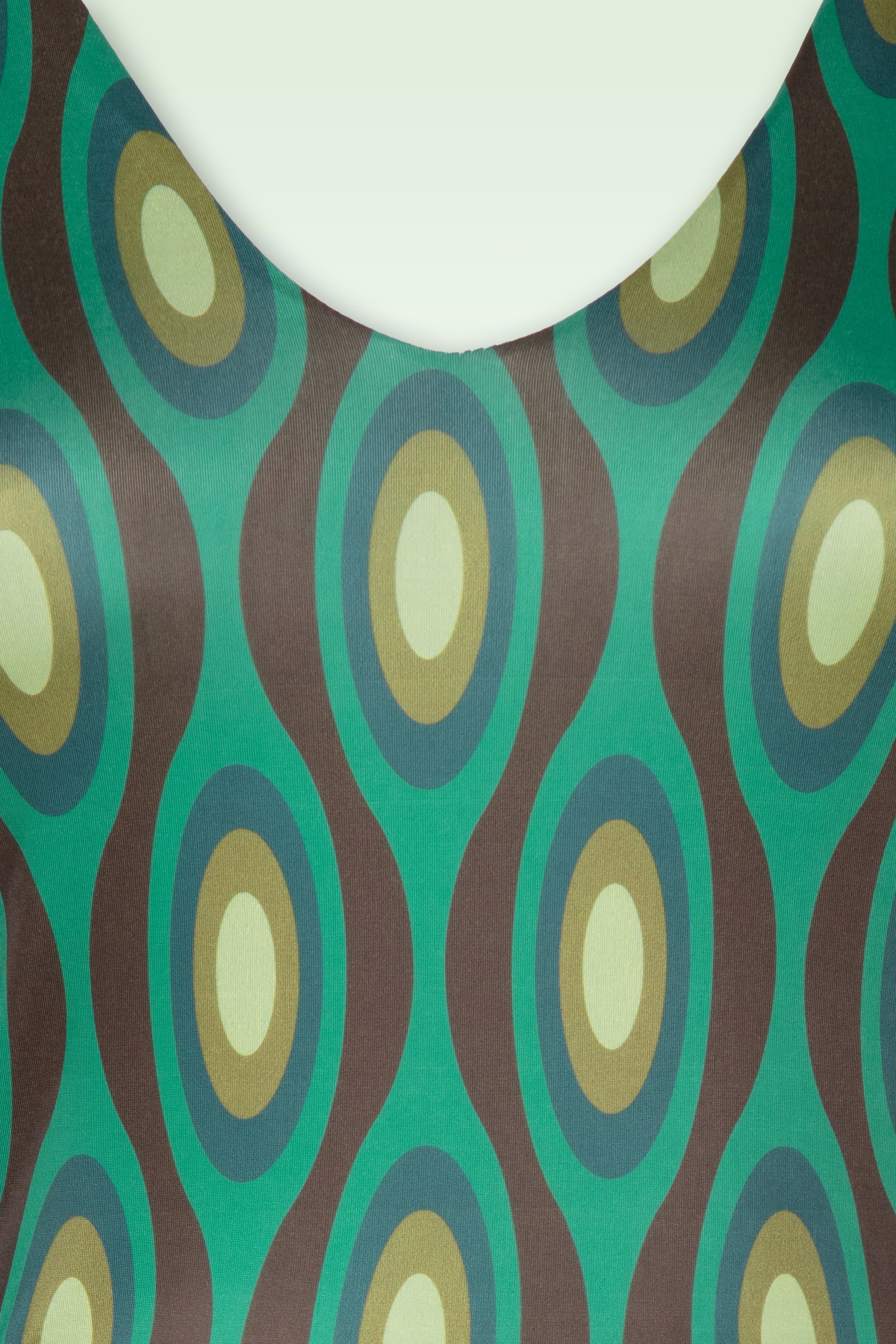 Vintage Chic for Topvintage - Poppy jurk met geometrische print in turquoise  2