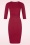 Vintage Chic for Topvintage - Robe crayon Evangeline en bordeaux