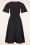 Vintage Chic for Topvintage - Brenda Schmetterlingsärmel Swingkleid in Schwarz 3