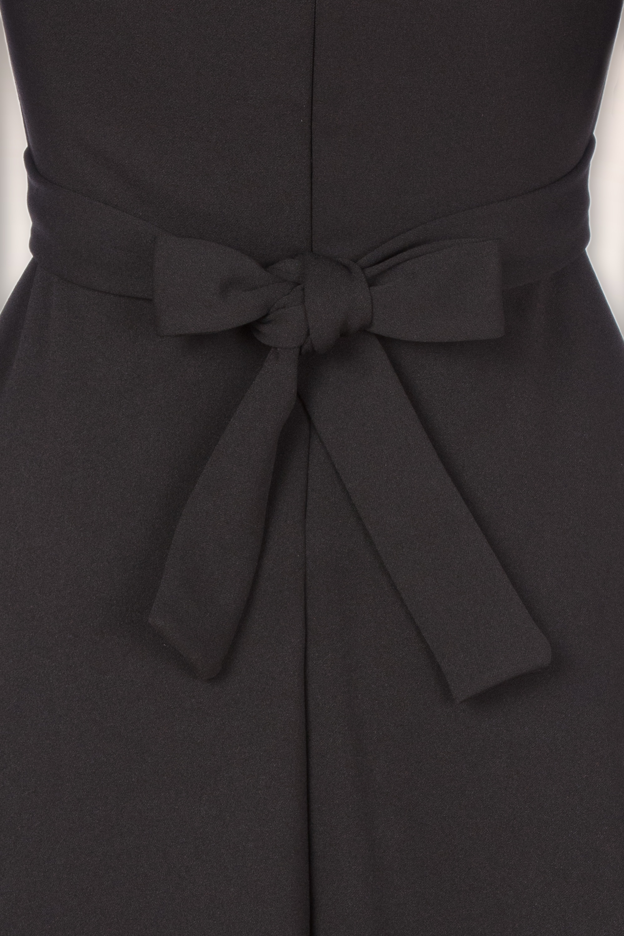 Vintage Chic for Topvintage - Brenda Schmetterlingsärmel Swingkleid in Schwarz 2