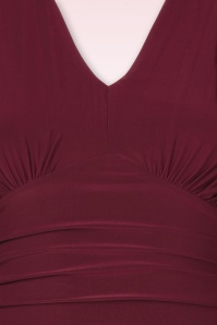 Vintage Chic for Topvintage - Chanti Slinky Swing Dress in Wine 2