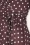 Vintage Chic for Topvintage - Aria Polka Dot Swingkleid in Braun 2