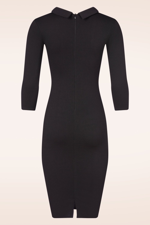 Vintage Chic for Topvintage - Robe crayon Daniela en noir 2