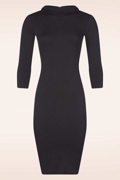 Vintage Chic for Topvintage - Robe crayon Daniela en noir