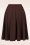 Vintage Chic for Topvintage - Jupe évasée Sheila en marron 2
