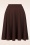 Vintage Chic for Topvintage - Jupe évasée Sheila en marron