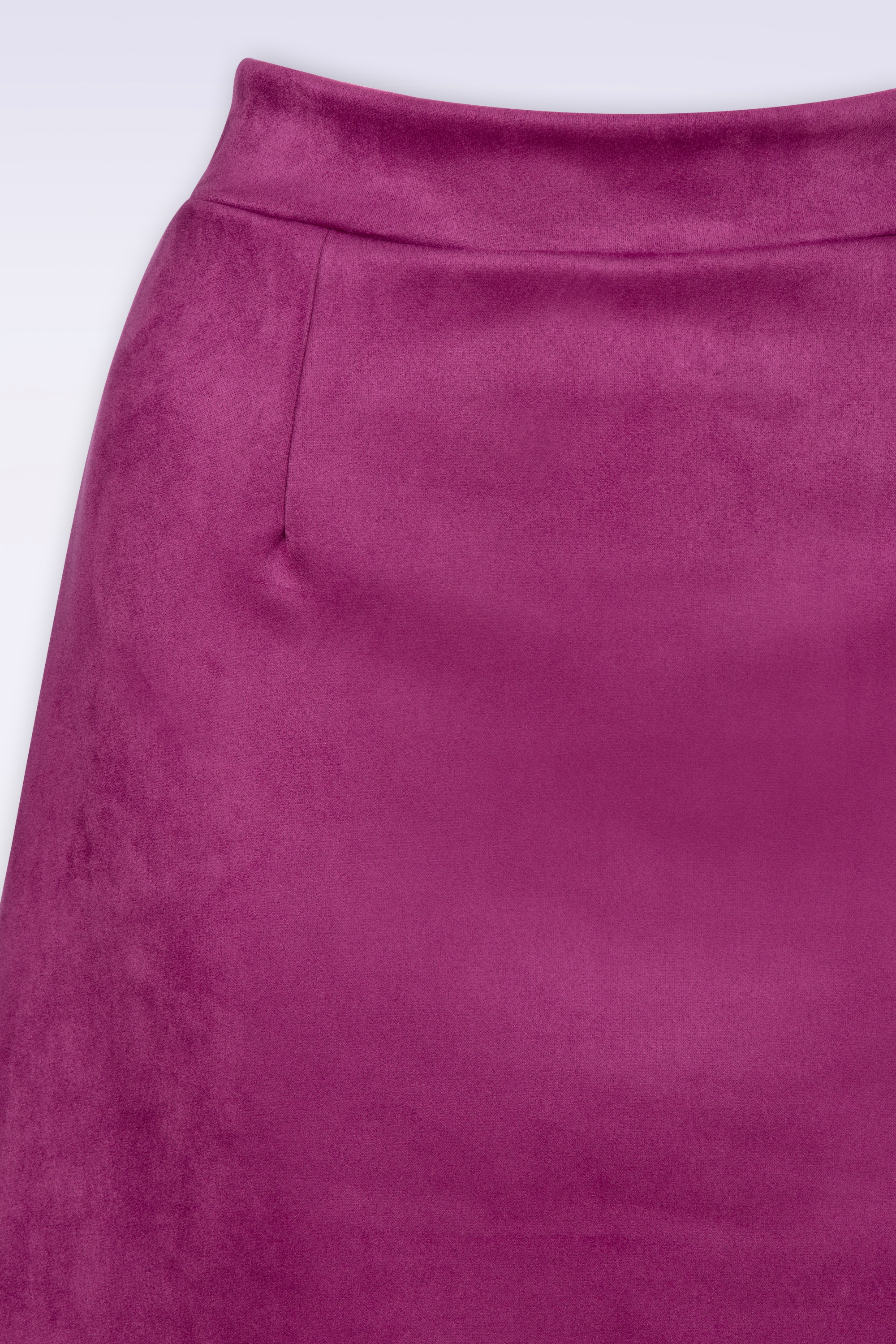 Vintage Chic for Topvintage - Edith suede look a-lijn rok in paars 3