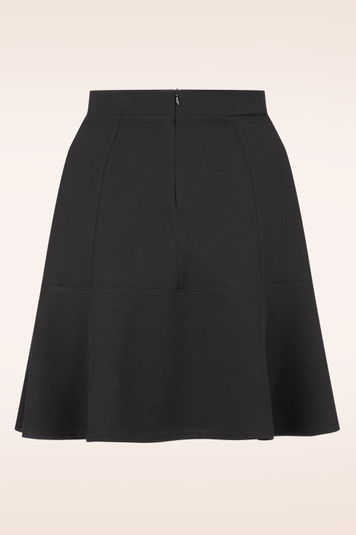 Vintage Chic for Topvintage - Jupe trapèze Ally en noir 2