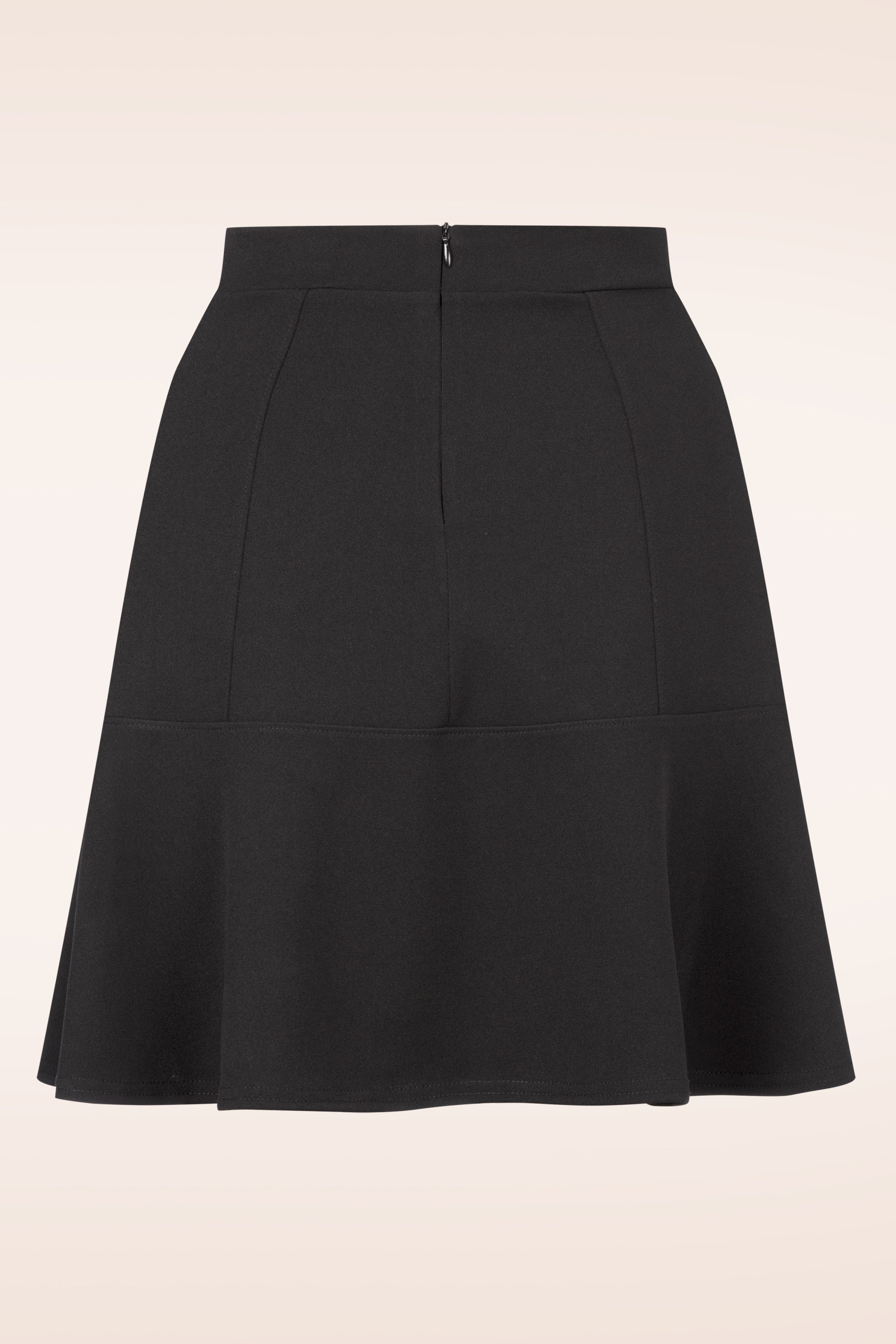 Vintage Chic for Topvintage - Ally a-lijn rok in zwart 2