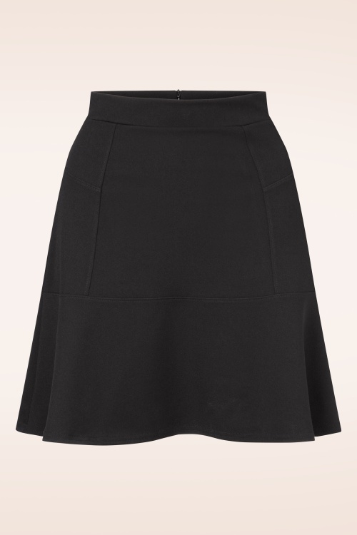 Vintage Chic for Topvintage - Jupe trapèze Ally en noir