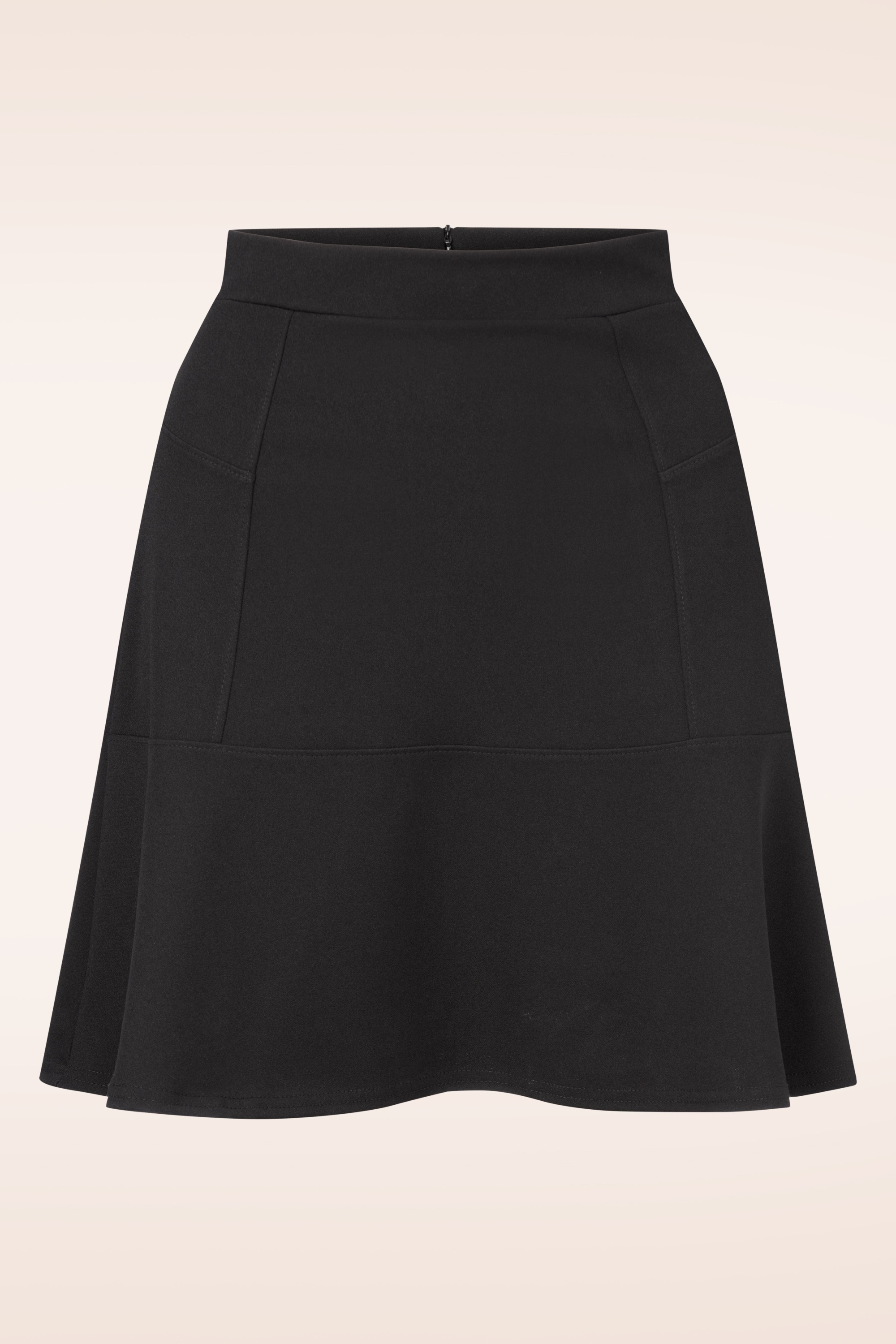 Vintage Chic for Topvintage - Ally a-lijn rok in zwart