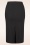Vintage Chic for Topvintage - Jupe crayon à rayures tennis Loreen en bengaline noir et blanc 2