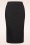 Vintage Chic for Topvintage - Jupe crayon à rayures tennis Loreen en bengaline noir et blanc