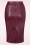 Vintage Chic for Topvintage - Jupe crayon Lena en similicuir bordeaux 2