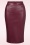 Vintage Chic for Topvintage - Jupe crayon Lena en similicuir bordeaux