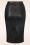 Vintage Chic for Topvintage - Jupe crayon Lena en simili-cuir noir 2