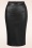Vintage Chic for Topvintage - Jupe crayon Lena en simili-cuir noir