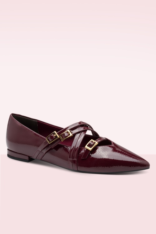 Tamaris - Ballerines Jany en merlot 2