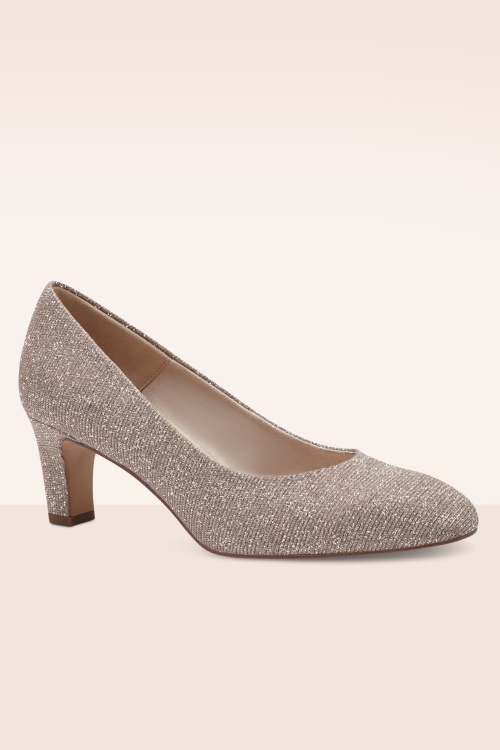 Tamaris - Escarpins Sally en rosé pailleté 2