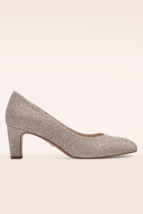 Tamaris - Escarpins Sally en rosé pailleté