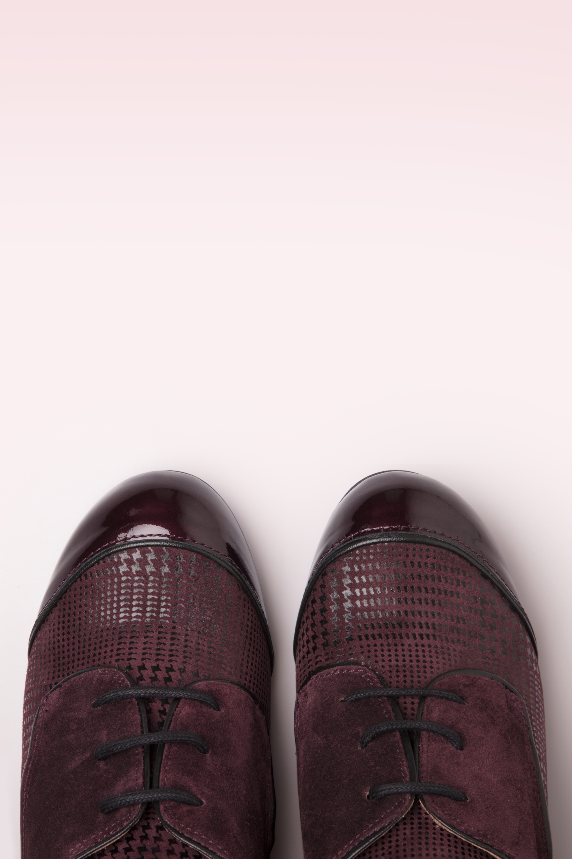 Nemonic - Madison lederen booties in bordeaux 3